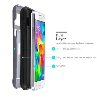 Samsung Galaxy GRAND PRIME Deksel Case Cover (sølv)