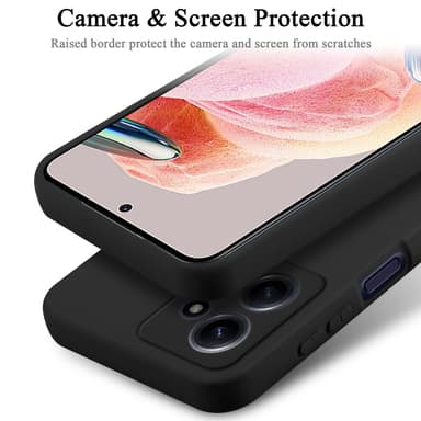 Xiaomi Redmi Note 12 4G silikondeksel case (Svart)