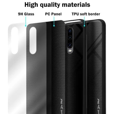 Huawei P30 Deksel Case Cover (svart)