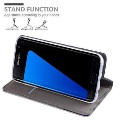 Samsung Galaxy S7 EDGE lommebokdeksel etui (grå)