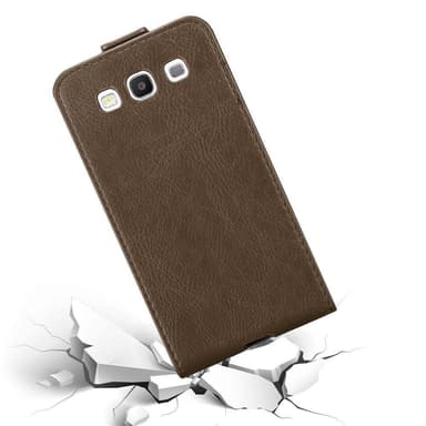 Samsung Galaxy S3 / S3 NEO deksel flip cover (brun)