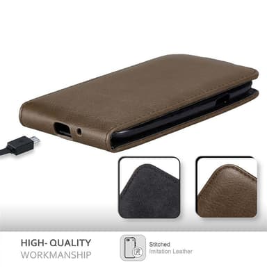 Samsung Galaxy S3 / S3 NEO deksel flip cover (brun)