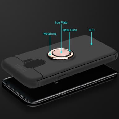 Samsung Galaxy S9 silikondeksel cover (svart)