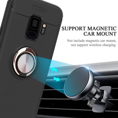 Samsung Galaxy S9 silikondeksel cover (svart)