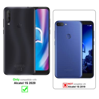 Alcatel 1S 2020 lommebokdeksel case (rød)