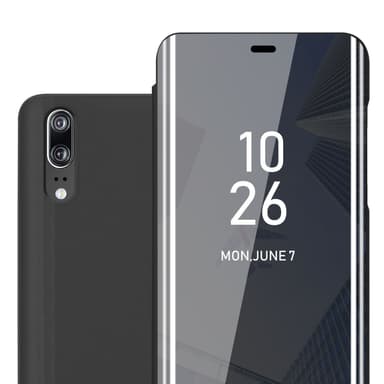 Huawei P20 lommebokdeksel etui (svart)