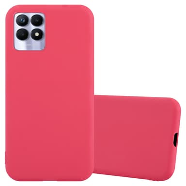 Deksel Realme 8i / Narzo 50 4G Silikon cover (rød)