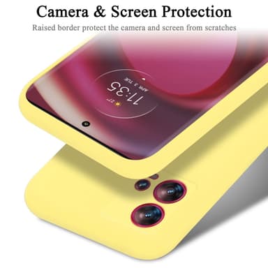 Motorola EDGE 30 FUSION silikondeksel case (gul)