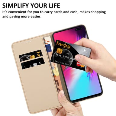 Samsung Galaxy S10 5G lommebokdeksel etui (blå)