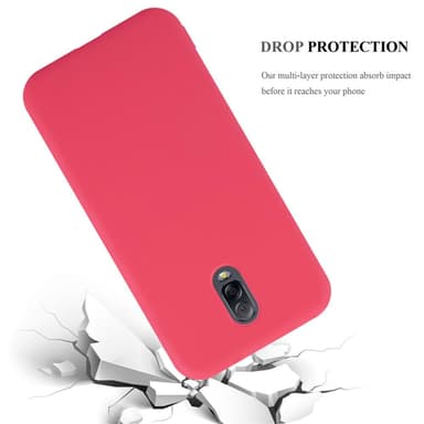 Deksel Samsung Galaxy J7 PLUS / C8 Silikon cover (rød)
