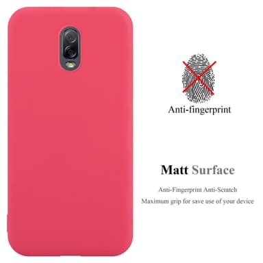 Deksel Samsung Galaxy J7 PLUS / C8 Silikon cover (rød)