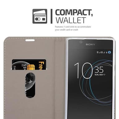 Sony Xperia L1 lommebokdeksel etui (grå)