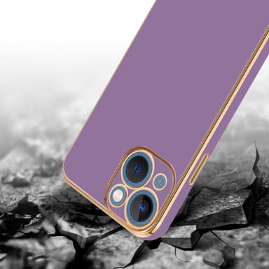 iPhone 14 PLUS silikondeksel case (lilla)