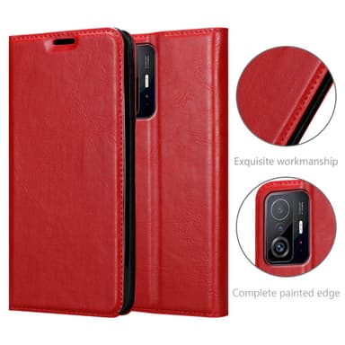 Xiaomi 11T / 11T PRO lommebokdeksel case (rød)