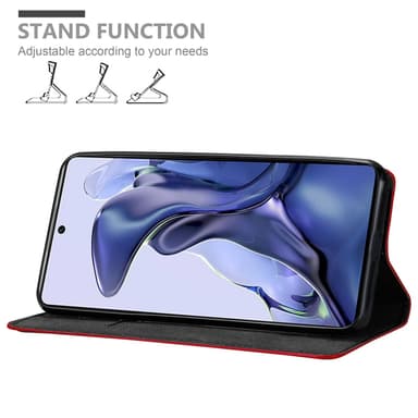 Xiaomi 11T / 11T PRO lommebokdeksel case (rød)