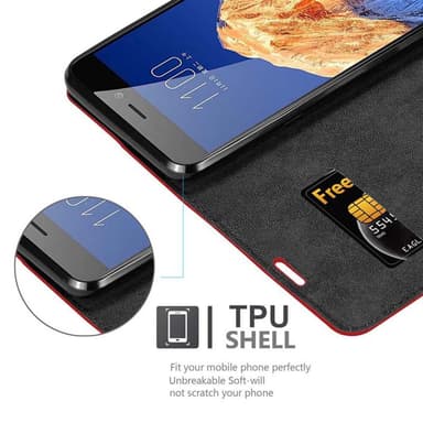 ZTE Nubia N1 lommebokdeksel case (rød)