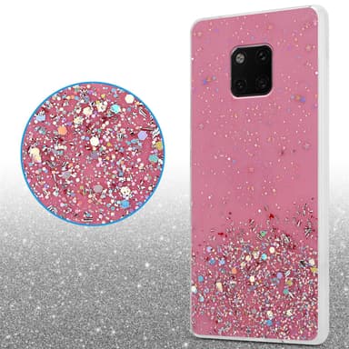 Huawei MATE 20 PRO Silikondeksel Glitter (rosa)