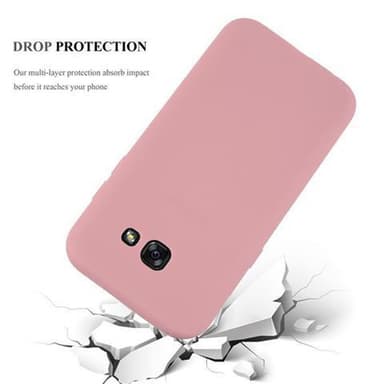 Deksel Samsung Galaxy A3 2017 Silikon cover (rosa)