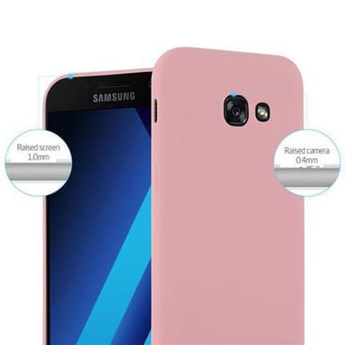 Deksel Samsung Galaxy A3 2017 Silikon cover (rosa)