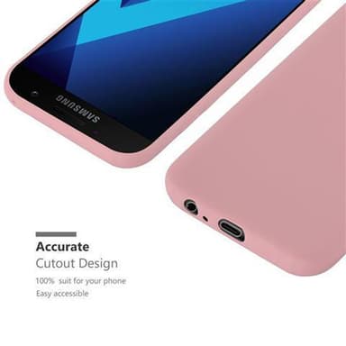 Deksel Samsung Galaxy A3 2017 Silikon cover (rosa)