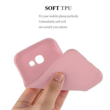 Deksel Samsung Galaxy A3 2017 Silikon cover (rosa)