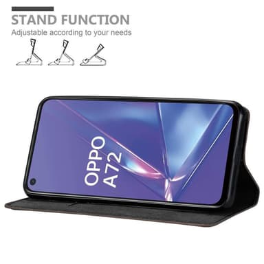 Oppo A52 lommebokdeksel case (brun)