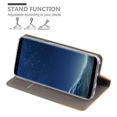 Samsung Galaxy S8 lommebokdeksel etui (grå)