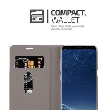 Samsung Galaxy S8 lommebokdeksel etui (grå)