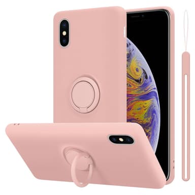 Deksel iPhone XS MAX Ring Case (rosa)