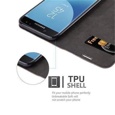 Samsung Galaxy J3 2017 lommebokdeksel case (brun)