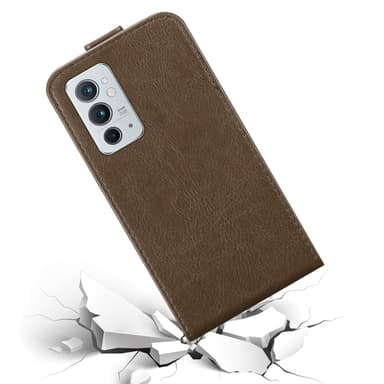 OnePlus 9RT 5G deksel flip cover (brun)