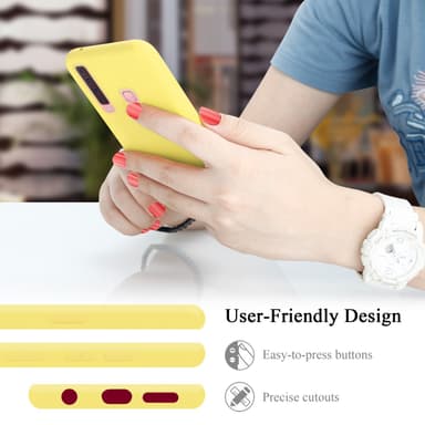 Samsung Galaxy A9 2018 silikondeksel case (gul)