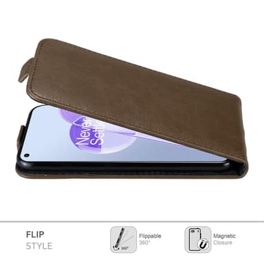 OnePlus 9RT 5G deksel flip cover (brun)