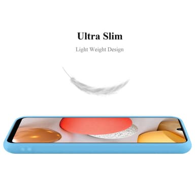 Deksel Samsung Galaxy A42 4G Silikon cover (blå)