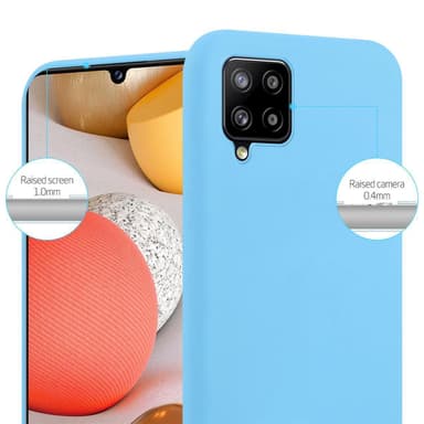 Deksel Samsung Galaxy A42 4G Silikon cover (blå)