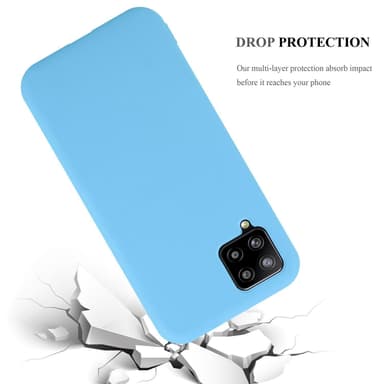 Deksel Samsung Galaxy A42 4G Silikon cover (blå)