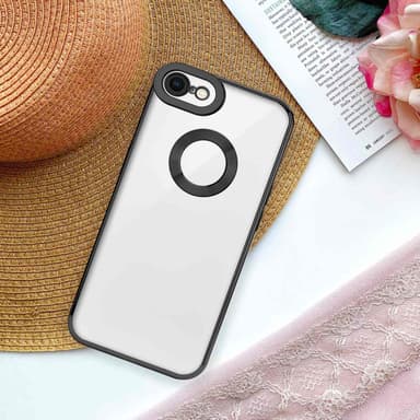 iPhone 7 / 7S / 8 / SE 2020 silikondeksel Krom case