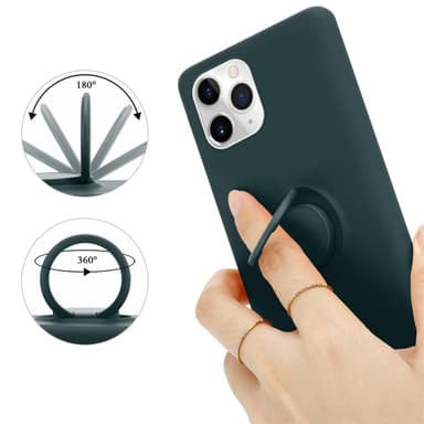 Deksel iPhone 11 PRO Ring Case (grønn)