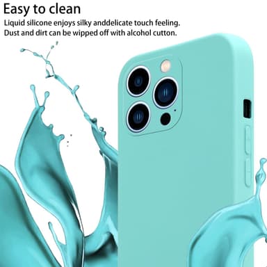 Deksel iPhone 13 PRO MAX med Halskjede (turkis)