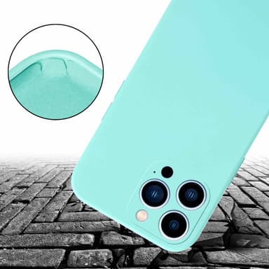 Deksel iPhone 13 PRO MAX med Halskjede (turkis)