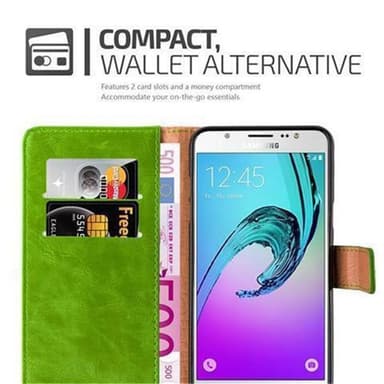 Samsung Galaxy J7 2016 lommebokdeksel etui (grønn)
