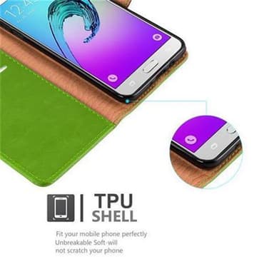 Samsung Galaxy J7 2016 lommebokdeksel etui (grønn)