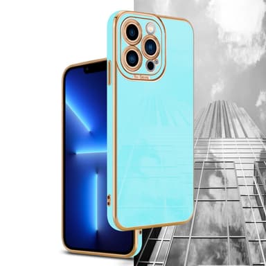 iPhone 13 PRO silikondeksel cover (turkis)