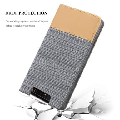 Samsung Galaxy A80 / A90 4G lommebokdeksel etui (grå)