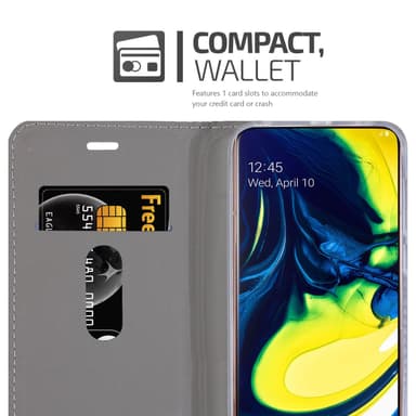 Samsung Galaxy A80 / A90 4G lommebokdeksel etui (grå)