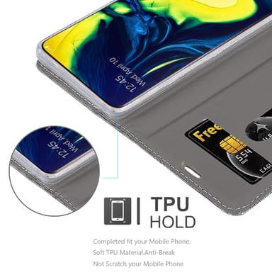 Samsung Galaxy A80 / A90 4G lommebokdeksel etui (grå)