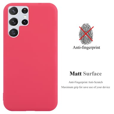 Deksel Samsung Galaxy S22 ULTRA Silikon cover (rød)