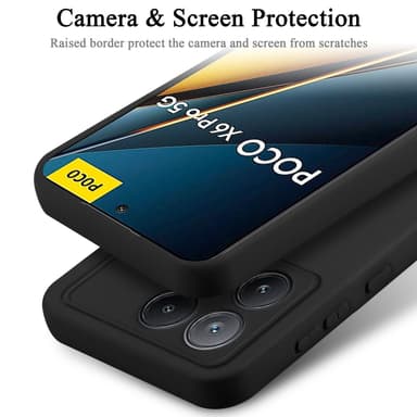 Xiaomi Poco X6 Pro silikondeksel case (Svart)