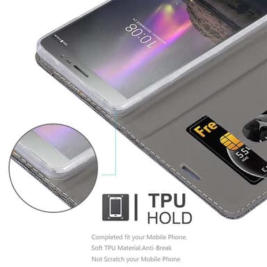 Lenovo P2 lommebokdeksel etui (grå)
