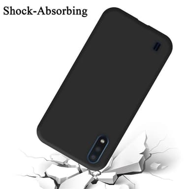 Samsung Galaxy A01 silikondeksel case (svart)
